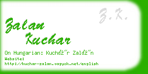 zalan kuchar business card